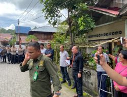 Pengamanan Ketat Polres Minahasa Kawal Eksekusi Perdata oleh PN Tondano di Tataaran Satu