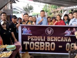 Bentuk Kepedulian TOSBRO 08 dan Anggota Dewan Daniel Pangemanan, Lewat Aksi Peduli Korban Banjir Wilayah Kakas